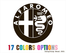 Load image into Gallery viewer, Alfa Romeo Vinyl Sticker Decals