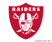 Load image into Gallery viewer, Las Vegas Raiders Vinyl Sticker Decals.