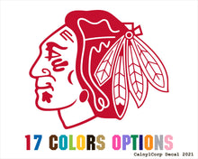 Load image into Gallery viewer, Chicago Blackhawks Vinyl Sticker Decals