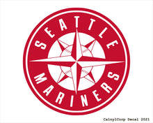 Load image into Gallery viewer, Seattle Mariners Vinyl Sticker Decals.