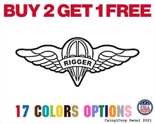 Load image into Gallery viewer, Us Rigger Wings Vinyl Sticker Decals