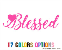 Load image into Gallery viewer, Blessed Heart Vinyl Sticker Decals
