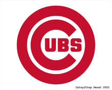 Load image into Gallery viewer, Chicago Cubs Vinyl Sticker Decals.