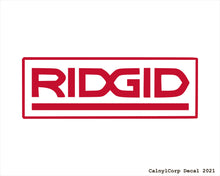 Load image into Gallery viewer, Ridgid Tools Vinyl Sticker Decals.