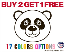 Load image into Gallery viewer, Cute Panda Bear Head Vinyl Sticker Decals