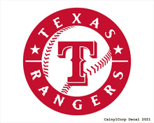 Load image into Gallery viewer, Texas Rangers Vinyl Sticker Decals