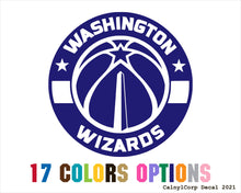 Load image into Gallery viewer, Washington Wizards Vinyl Sticker Decals