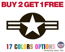 Load image into Gallery viewer, U.S Air Force Star Vinyl Sticker Decals