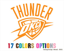 Load image into Gallery viewer, Oklahoma City Thunder NBA Vinyl Sticker Decals
