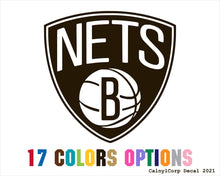 Load image into Gallery viewer, Brooklyn Nets Vinyl Sticker Decals