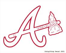 Load image into Gallery viewer, Atlanta Braves Vinyl Sticker Decals