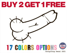 Load image into Gallery viewer, Cock prank Vinyl Sticker Decals