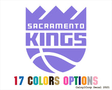 Load image into Gallery viewer, Sacramento Kings Vinyl Sticker Decals
