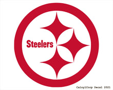 Load image into Gallery viewer, Pittsburgh Steelers Vinyl Sticker Decals.