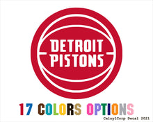 Load image into Gallery viewer, Detroit Pistons NBA Vinyl Sticker Decals