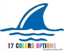 Load image into Gallery viewer, Shark Fin in Water Vinyl Sticker Decals