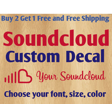 Load image into Gallery viewer, Custom Soundcloud Username Stickers Decals.