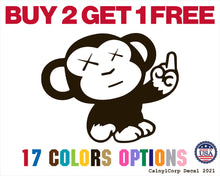 Load image into Gallery viewer, Middle Fingers Monkey Vinyl Sticker Decals