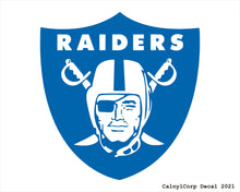 Load image into Gallery viewer, Las Vegas Raiders Vinyl Sticker Decals.