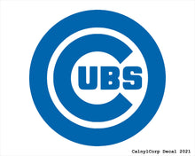Load image into Gallery viewer, Chicago Cubs Vinyl Sticker Decals.