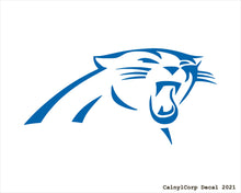 Load image into Gallery viewer, Carolina Panthers Vinyl Sticker Decals.