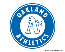 Load image into Gallery viewer, Oakland Athletics Vinyl Sticker Decals.