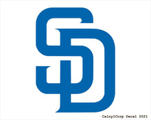 Load image into Gallery viewer, San Diego Padres Vinyl Sticker Decals.
