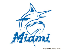 Load image into Gallery viewer, Miami Marlins Vinyl Sticker Decals