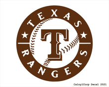 Load image into Gallery viewer, Texas Rangers Vinyl Sticker Decals