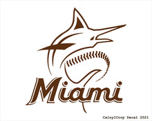 Load image into Gallery viewer, Miami Marlins Vinyl Sticker Decals
