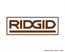 Load image into Gallery viewer, Ridgid Tools Vinyl Sticker Decals.