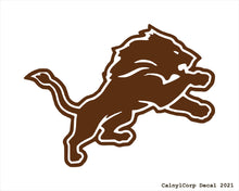 Load image into Gallery viewer, Detroit Lions Vinyl Sticker Decals.