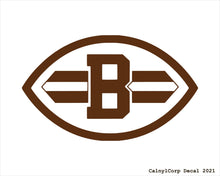 Load image into Gallery viewer, Cleveland Browns Vinyl Sticker Decals.