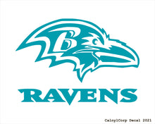 Load image into Gallery viewer, Baltimore Ravens Vinyl Sticker Decals CalnylCorp Decal $3.99