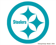 Load image into Gallery viewer, Pittsburgh Steelers Vinyl Sticker Decals.