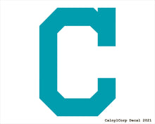 Load image into Gallery viewer, Cleveland Indians Red Vinyl Sticker Decals