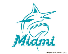 Load image into Gallery viewer, Miami Marlins Vinyl Sticker Decals