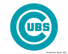 Load image into Gallery viewer, Chicago Cubs Vinyl Sticker Decals.