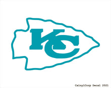 Load image into Gallery viewer, Kansas City Chiefs Vinyl Sticker Decals.