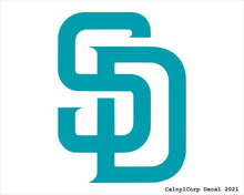 Load image into Gallery viewer, San Diego Padres Vinyl Sticker Decals.