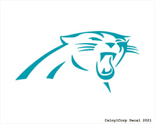 Load image into Gallery viewer, Carolina Panthers Vinyl Sticker Decals.