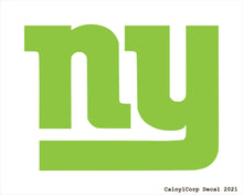 Load image into Gallery viewer, New York Giants Vinyl Sticker Decals.