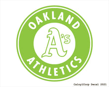 Load image into Gallery viewer, Oakland Athletics Vinyl Sticker Decals.