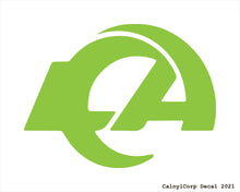 Load image into Gallery viewer, Los Angeles Rams Vinyl Sticker Decals.