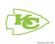 Load image into Gallery viewer, Kansas City Chiefs Vinyl Sticker Decals.