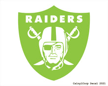 Load image into Gallery viewer, Las Vegas Raiders Vinyl Sticker Decals.