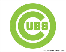 Load image into Gallery viewer, Chicago Cubs Vinyl Sticker Decals.