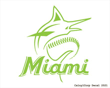 Load image into Gallery viewer, Miami Marlins Vinyl Sticker Decals