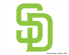 Load image into Gallery viewer, San Diego Padres Vinyl Sticker Decals.
