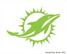 Load image into Gallery viewer, Miami Dolphins Vinyl Sticker Decals.